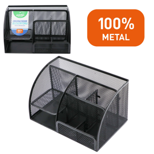 ORGANIZADOR POINTER D/ESCRITORIO METALICO DO-9001