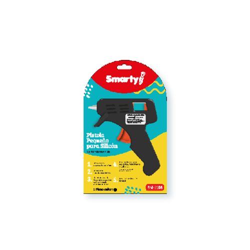 PISTOLA SILICON SMARTY PEQUEÑA NEGRA 110V-10W SM-J083
