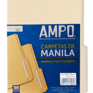 FOLDER AMPO MANILA T/LEGAL BOLSA 100UDS
