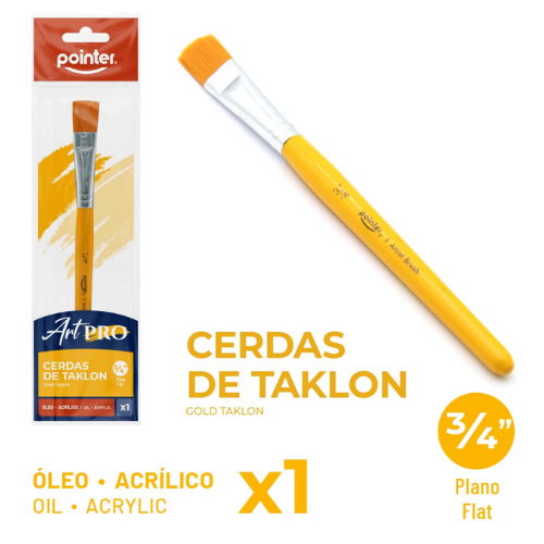 PINCEL POINTER PLANO 3/4" ARTBR-3-4