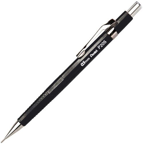 LAPIZ MECANICO PENTEL 0.5 LEGITIMA NEGRO P205-A