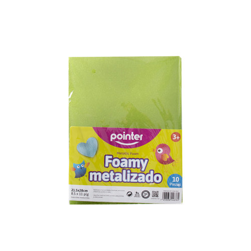 FOAMY POINTER METALICO T/C VERDE 8.5"X11" MT-EVA-7023
