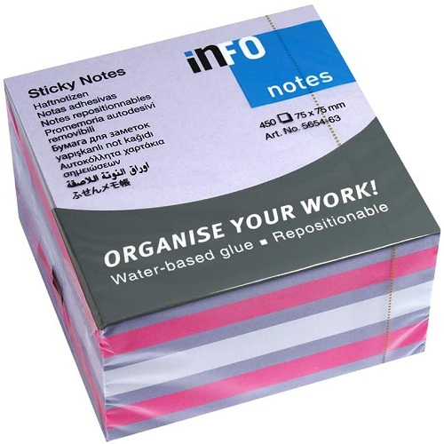 MINIBLOCK INFO NOTES 3X3" CUBO 450HJ 5654-63