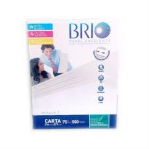PAPEL BOND 40 TC BRIO 8.5X11 75GRS 98% BLANC RM-500HJ