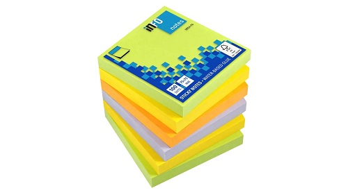 MINIBLOCK INFO NOTES 3X3" 100HJ 4COLORES SURT PAQ-6UD 5854-76