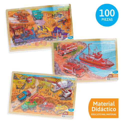ROMPECABEZA MADERA POINTER SURTIDO 100PCS PZZ-1806