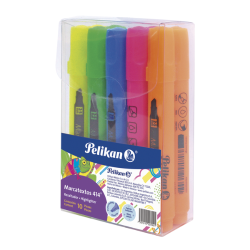 SET RESALTADOR PELIKAN 414 SURTIDO CJ-10 30160400