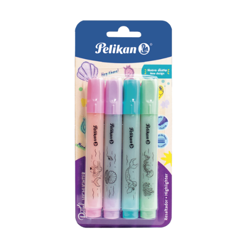 SET RESALTADOR PELIKAN 414 PASTEL 4COL 30161141