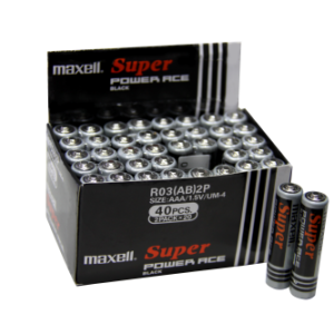 BATERIA MAXELL SUPER POWER ACE MANGANESO AAA PQ-2UD R03 711917