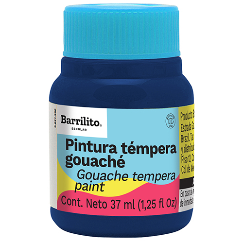 PINTURA BARRILITO TEMPERA GOUACHE 37ML AZUL COBALTO 974