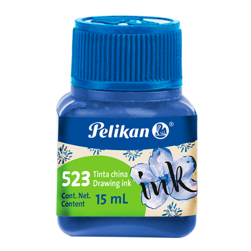 TINTA CHINA PELIKAN AZUL ULTRA 523 15ML 05230009