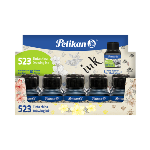 TINTA CHINA PELIKAN NEGRO 523 15ML 05230017