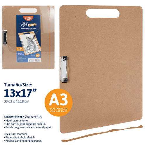 TABLA POINTER SOPORTE P/DIBUJO A3 13X17" DB-19A3
