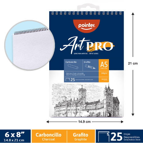 BLOCK BOCETO POINTER 20HJ BL 5.8X8.3" 100GR SP-20100