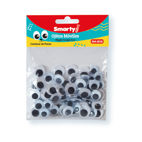 MANUALIDADES SMARTY OJITOS NEGROS 10 /12/20MM BLT-66UD SM-N018