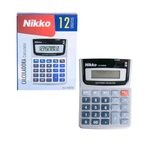 CALCULADORA NIKKO 12DIG KD8985B