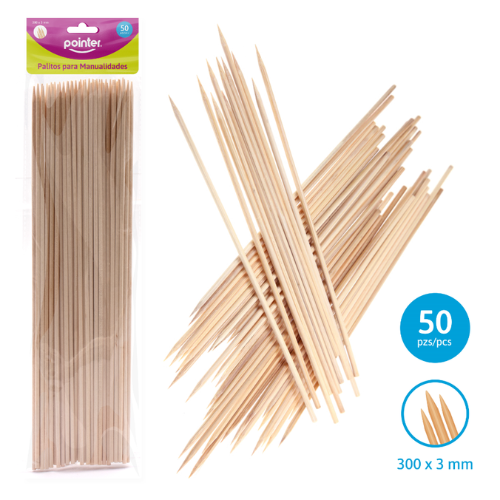 PALITOS BROCHETA POINTER PQ-50UD RW-3003-S