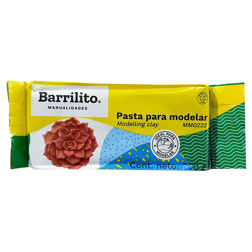 PASTA BARRILITO TERRACOTA P/MOLDEAR 500GR MM0222