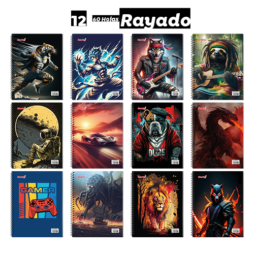 CUAD UNIV SMARTY RAY MASC T25 60HJ SMA-056017 UD