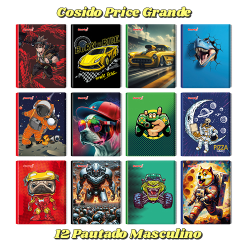 CUAD COS SMARTY GDE PAU MASC T25 100HJ SMK-0310037 UNIDAD