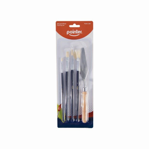 SET PINCELES POINTER 5UD AB-1106 C/ESPATULA