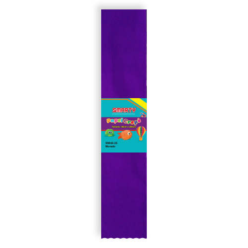 PAPEL CREPE SMARTY SMSH40-25 MORADO 50X200CM