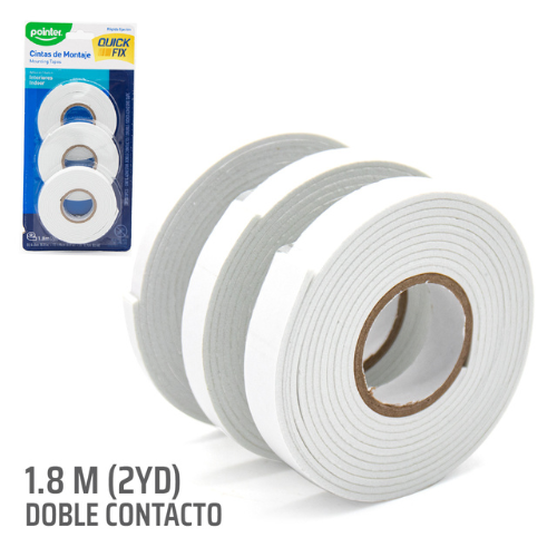 ADHESIVO DOBLE CARA POINTER BLT-3UD MT-20-3 2YDS C/U