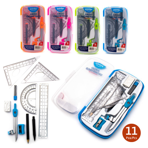ESTUCHE GEOMETRICO POINTER 11 PCS CM-2111