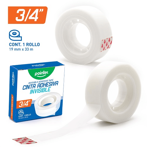 TAPE POINTER INVISIBLE 19MMX33M INVTP-1933