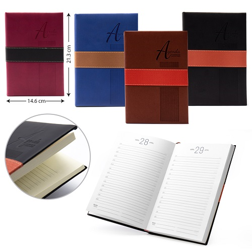 AGENDA CUERO POINTER PERMANENTE MED AG-2110-AP