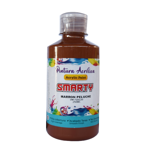 PINTURA SMARTY ACRILICA 250ML MARRON PELUCHE SM-F18130