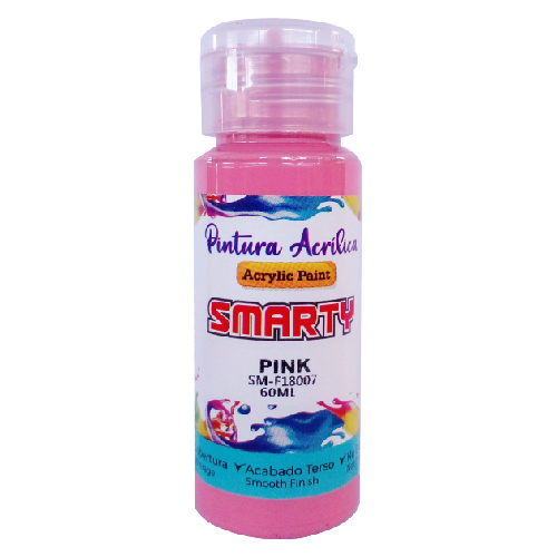 PINTURA SMARTY ACRILICA 60ML PINK SM-F18007