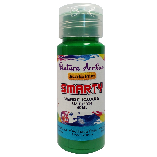 PINTURA SMARTY ACRILICA 60ML VERDE IGUANA SM-F18024