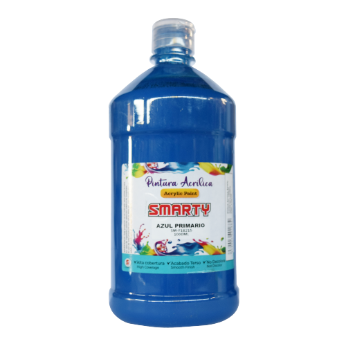 PINTURA SMARTY ACRILICA 1000ML AZUL PRIMARIO SM-F18215