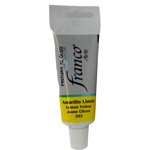 PINTURA OLEO FRANCO ART AMARILLO LIMON 37ML #203 11203