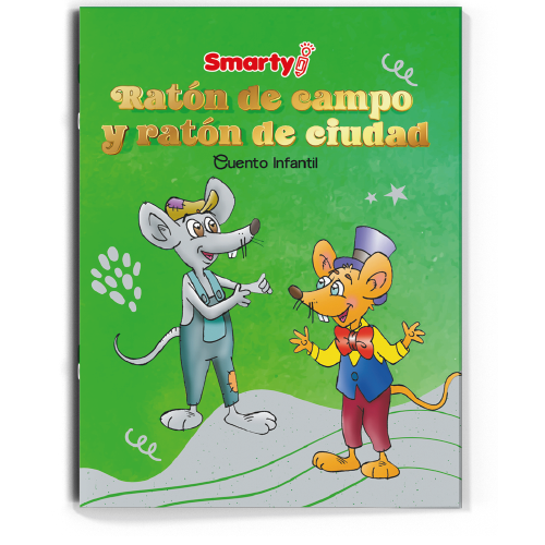LIBRO MINICUENTO INFANTIL SMARTY: EL RATON DE CAMPO Y RATON DE CIUDAD 12 PAG