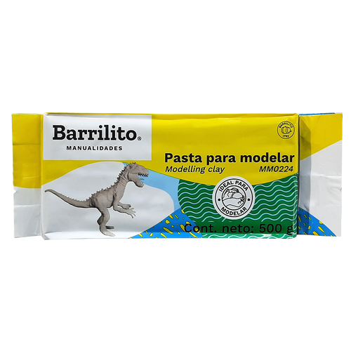 PASTA BARRILITO BLANCA P/MOLDEAR 500GR MM0224