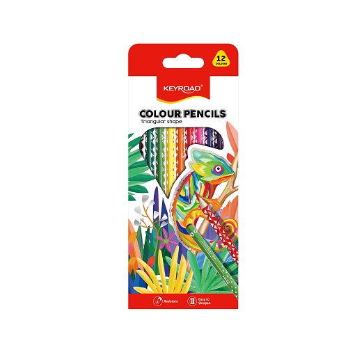 LAPICES COLOR KEYROAD TRIANGULAR CJ-12COL KR971273
