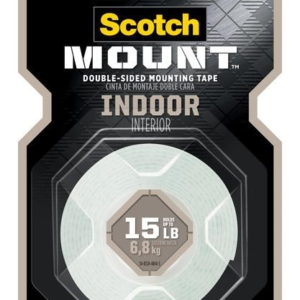 ADHESIVO DOBLE CARA 3M SCOTCH 214H 1"X55" (2.54CMx1.39MTS) 15LBS INTERIOR