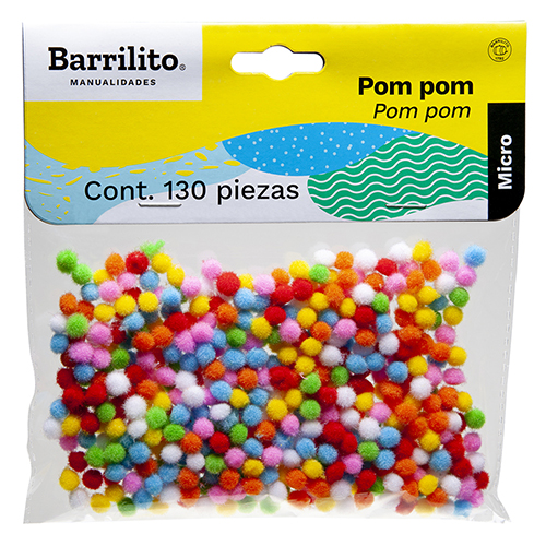 MANUALIDADES BARRILITO MINI POM POM BL-130UD PP500