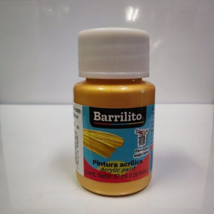 PINTURA BARRILITO ACRILICA METALICA 37ML AM510 ORO