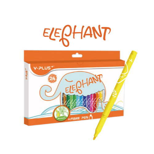 SET MARCADORES Y-PLUS ELEFANTE LAVABLE 24COL FP170200