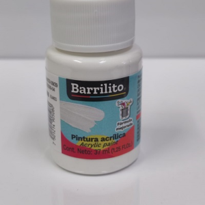 PINTURA BARRILITO ACRILICA 37ML AB308 BLANCO