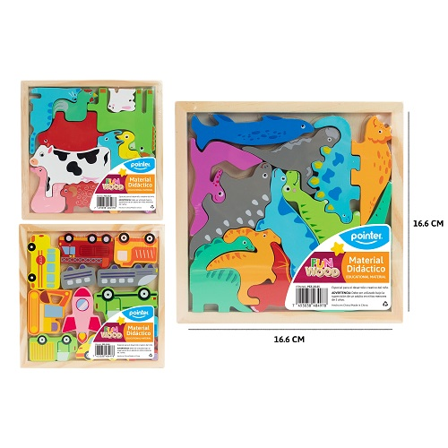 JUEGO DIDACTICO POINTER FW SURTIDO MADERA PZZ-22125