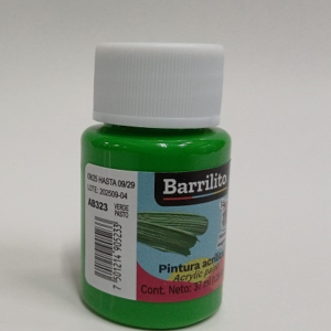 PINTURA BARRILITO ACRILICA 37ML AB323 VERDE PASTO
