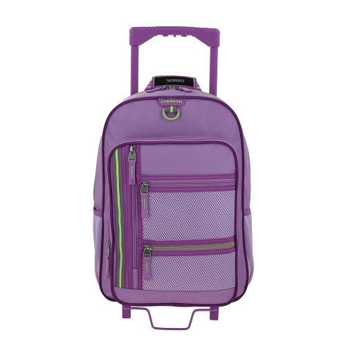 MOCHILA CHENSON CHEY 18" MORADO C/RODO/P/TABLET CH66508-U A5
