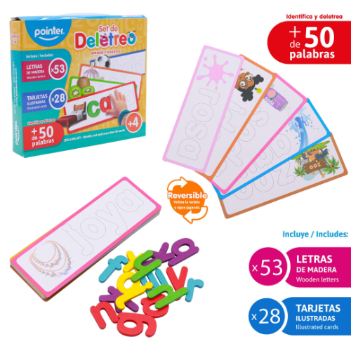 JUEGO DIDACTICO POINTER DELETREO APRENDE Y DIVIERTETE PZZ-2486