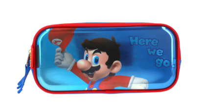 CARTUCHERA CHENSON MARIO BROS FLASHY MB65678-9 A6