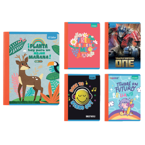 CUAD COS LIDER PEQ CDO 7MM SURTIDO NOTES UNISEX T26 100HJ 197141 UD