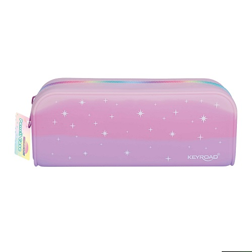 CARTUCHERA KEYROAD PLASTICA IRIDISCENTE KR973406